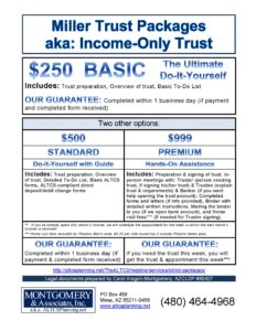 Arizona Income-Only Trust Packages